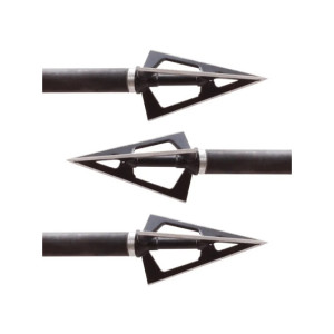 Silk Road Traders Stainless Steel Screw-In Hunting Broadheads For ID 6.2mm Shafts – 3 Pcs