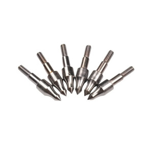 Silk Road Traders Stainless Steel Screw-In Field Point Arrowheads For ID 6.2mm Shafts – 6 Pcs