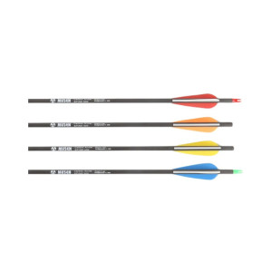 Silk Road Traders 6.2mm Pure Carbon Changeable Tip Hunting Archery Arrows (MSTJ-100S) - Spine 300 12 Pcs