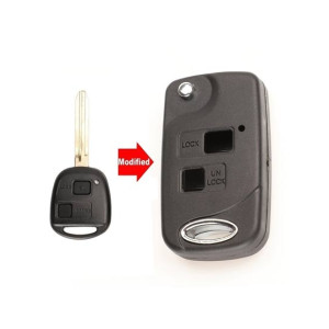 G-Mart 2 Buttons Modified Flip Remote Key Shell Case
