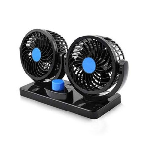 G-Mart 12V Car Auto Air Cooling Dual Head Fans