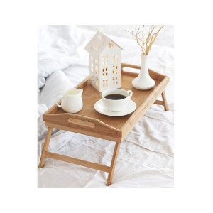 G-Mart Wood Foldable Table - Brown