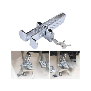 G-Mart Steel Car Brake Clutch Pedal Lock