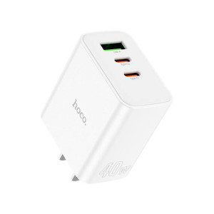 Hoco Pure Power PD 40W QC 3.0 Wall Charger White (C126)