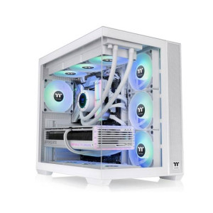 Thermaltake View 380 TG ARGB Snow Mid Tower Chassis White (CA-1Z2-00M6WN-00)