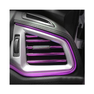 Ferozi Traders Car Air Conditioner Molding Strips Pack Of 10 Purple