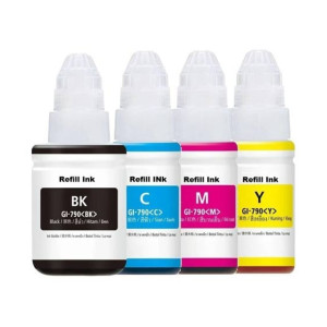 Canon GI-790 Ink Bottle Set Black / Cyan / Magenta / Yellow - Pack Of 4
