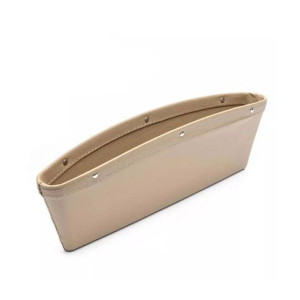 Ferozi Traders PU Leather Car Seat Gap Storage Organizer Beige