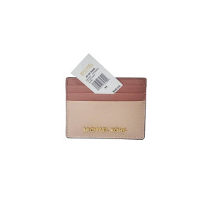 Michael Kors Jet Set Card Holder Pastel Pink Rose
