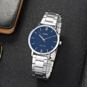 Casio Blue Dial Watch For Women (LTP-VT01D-2B)