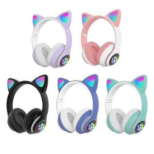 Wireless Cat Headphone With RGB Lights