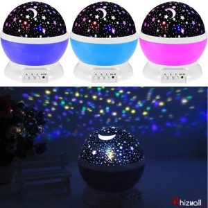 G-Mart 4 LED Moon Lamp Star Projection