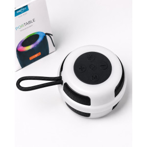 Portable Wireless Bluetooth Speaker with LED Lights, USB & TF Card Support