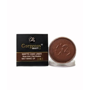 Gorgeous Beauty Wet Makeup Cake Eye Liner - Brown
