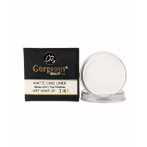 Gorgeous Beauty Wet Makeup Cake Eye Liner - White