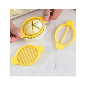 City Mart 3-in-1 Egg Slicer Cutter