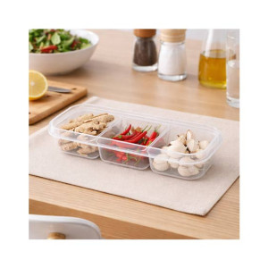 City Mart 3 Portion Plastic Storage Box