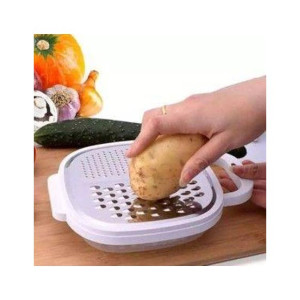 City Mart 4 in 1 Vegetable Slicer and Food Grater With Storage Case