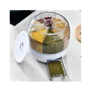 City Mart 5kg Revolving 6-in-1 Cereal Dispenser