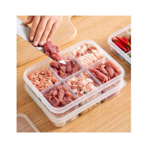 City Mart 6 Portion Plastic Storage Box