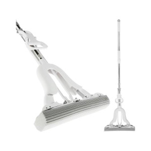 City Mart Adjustable Easy Self-Wringing Sponge Mop