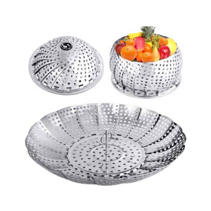City Mart Collapsible Expandable Food Steamer Basket