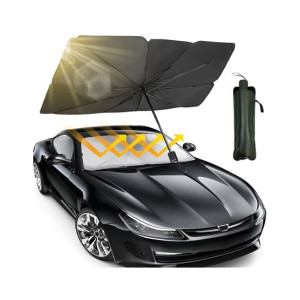 City Mart Foldable Car Sun Shade Umbrella