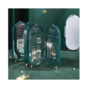 City Mart Foldable Jewelry Organizer with Mirror