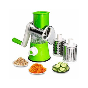 City Mart Manual Tabletop 3-in-1 Rotary Cutter
