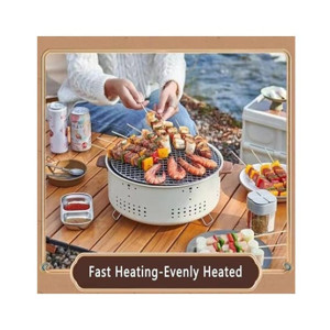 City Mart Portable Charcoal Barbecue Grill Stove