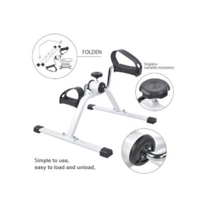 City Mart Portable Mini Exercise Bike Pedal Cycle for Home Workout