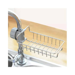 City Mart Stainless Steel Sink Drain Rack Sponge Holder