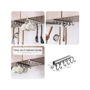 City Mart Under Cabinet Cup, Spoon & Utensil Hanging Rack