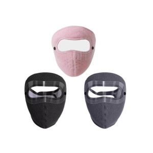 City Mart Windproof Anti-Dust Full Face Mask with HD Eye Shield