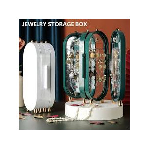 City Mart Foldable Jewelry Organizer with Mirror