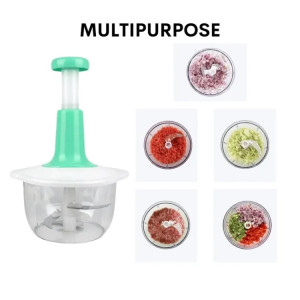 City Mart Manual Hand Push Chopper & Mixer 1.5L