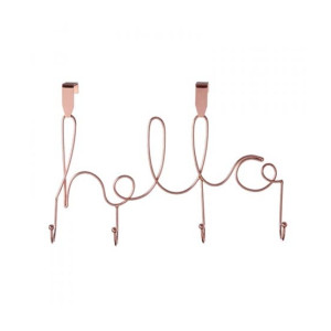 Premier Home 4 Hook Over the Door Hanger - Rose Gold (509927)
