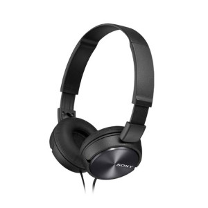 Sony Wired On-Ear Headphones With Microphone Black (MDR-ZX310AP)