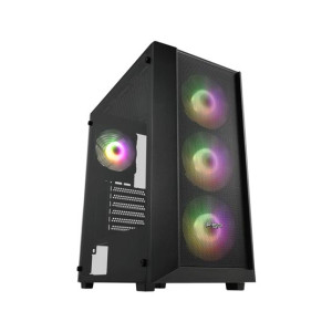 FSP CMT218 4x ARGB Fans ATX Mid Tower and Hyper 80 Plus Pro 650W Power Supply