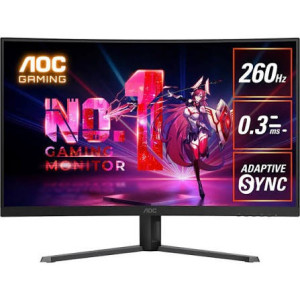 AOC 31.5 Inch QHD 260Hz Curved Gaming Monitor (C32G42ZE)