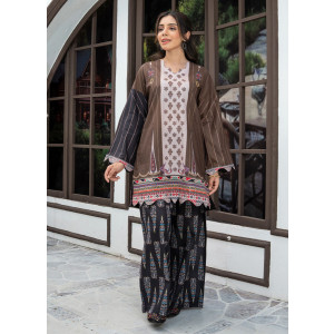 Ahlam Cocoa Bloom Printed Lawn Kurta Set 2-piece