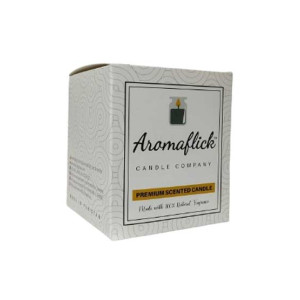 Aromaflick Coffee Soy Glass Candle - Black