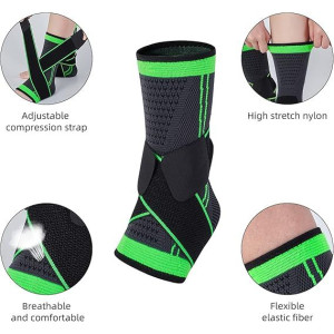 City Mart Adjustable Compression Ankle Brace