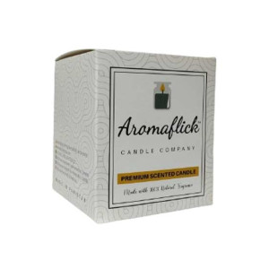 Aromaflick Cool Water Soy Glass Candle - Black