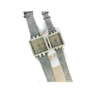 RGShop Fortune Time Square Dial Couple Watch