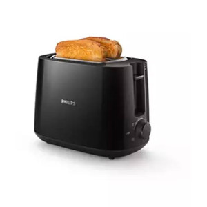 Philips Daily Collection Toaster 2 Slice wide Slot Black (HD2581)