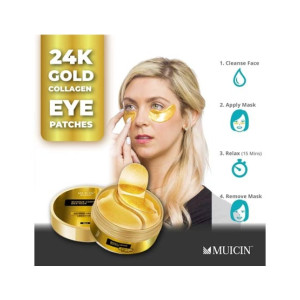 Muicin 24k Gold Collagen Eye Patches - 60 Patches