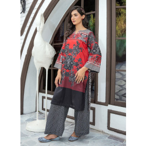 Ahlam Crimson Eclipse Printed Lawn Kurta Set 2-piece