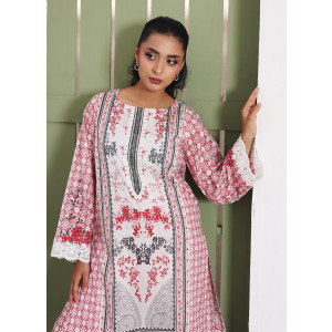 Ahlam Crimson Glow Printed Lawn Kurta 1-piece