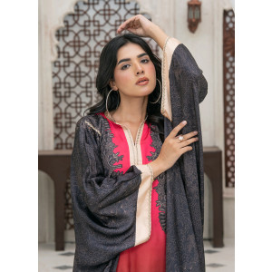 Ahlam Crimson Horizon Dream Printed Silk Suit 2-Piece